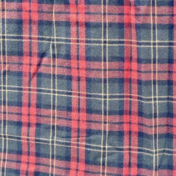 LL Bean Mens Flannel Shirt Mens Green Large - Picture 14 of 14